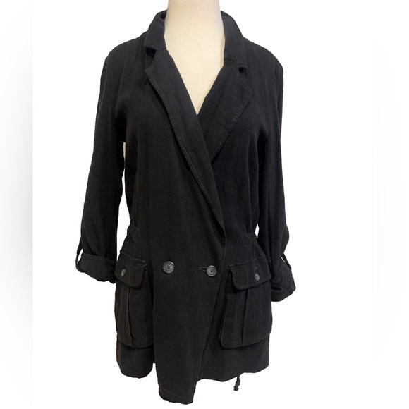 Free People Charley Blazer in Midnight - Picture 3 of 8